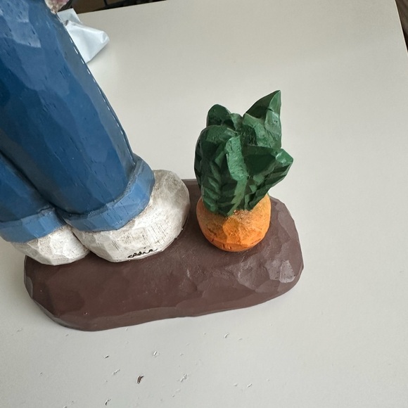 Retired Eddie Walker Gardner Rabbit Easter bunny holiday decor spring EUC worm - Picture 5 of 8